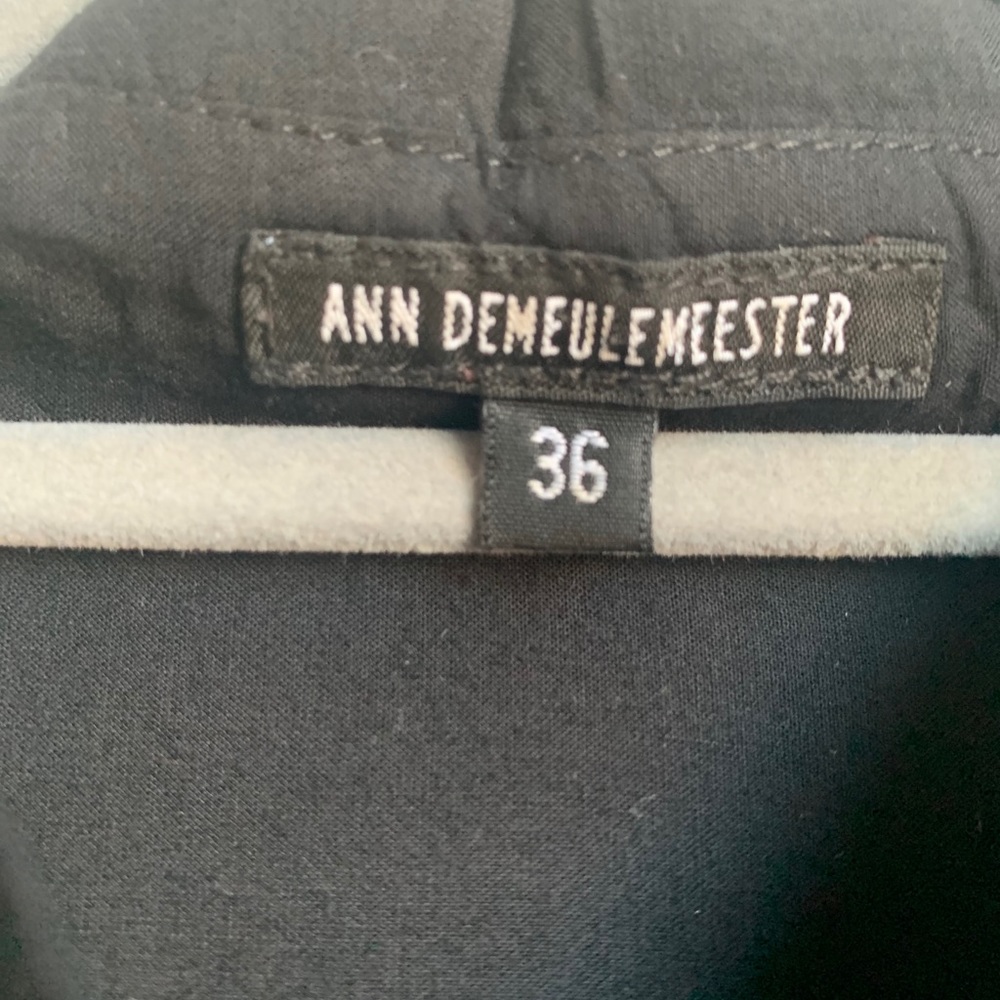 Ann Demeulemeester Black Wrap Dress 36 S - Picture 4 of 5